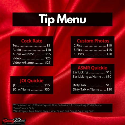 free onlyfans menu template|OnlyFans Menu Ideas, Examples With Free Templates